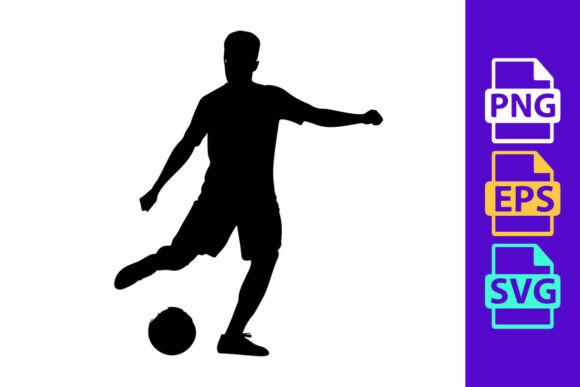 A Soccer Player Kicking a Ball in a Dyna: Dynamic Clipart for Modern Design