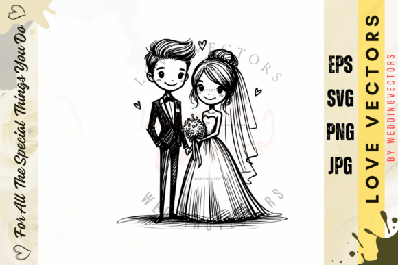 Capture Romance: The SVG Graphics of Weddingvectors