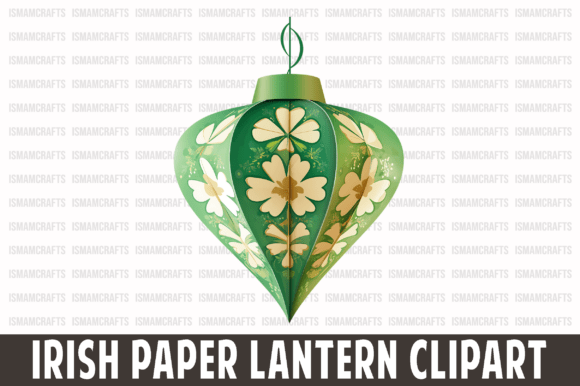 Irish Paper Lantern Clipart PNG: Your St. Patrick's Day Design Solution