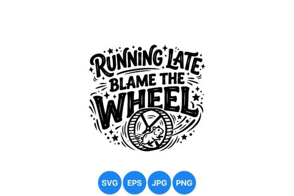 Running Late Hamster Wheel Design: A Playful Font for Real-World Projects