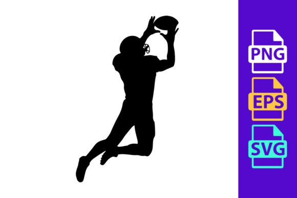 Silhouette of a Person Playing Volleyball: Dynamic Vector Art