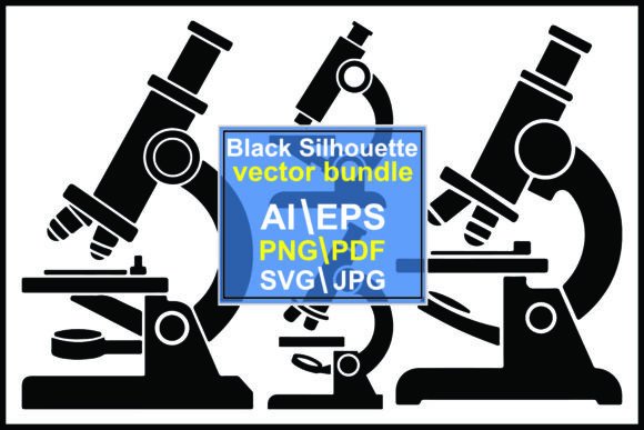 Silhouetted Microscopes: Laboratory Equipment for Designers