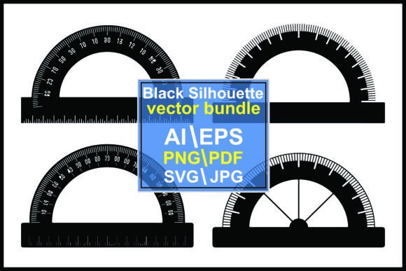 Silhouetted Protractors Angle Ruler: A Designer's Blueprint