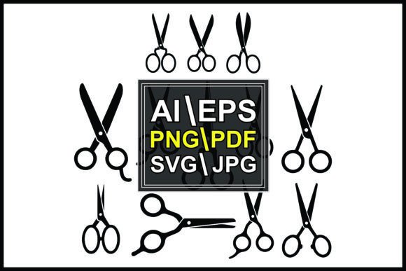 Unleashing Versatility with Black Scissors Shapes Sizes Cutting