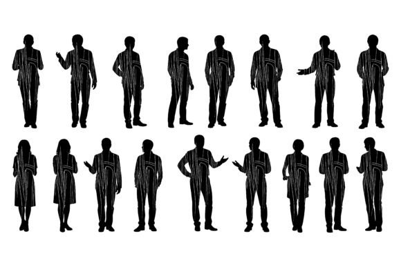 Visual Storytelling with Silhouettes of People in Various Poses