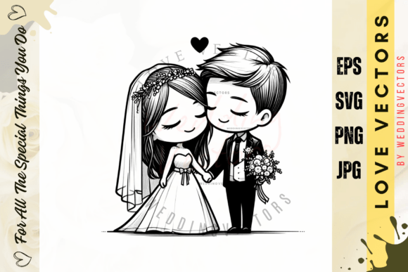 Weddingvectors - 11003802: A Romantic Illustration Collection