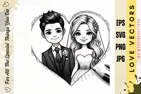 Weddingvectors - 22004085: A Designer's Guide to Romantic Graphics